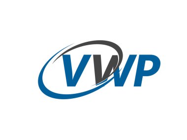VWP yaratıcı logo tasarımı vektör çizimi