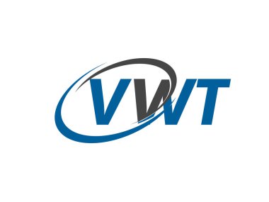 VWT yaratıcı logo tasarımı vektör çizimi