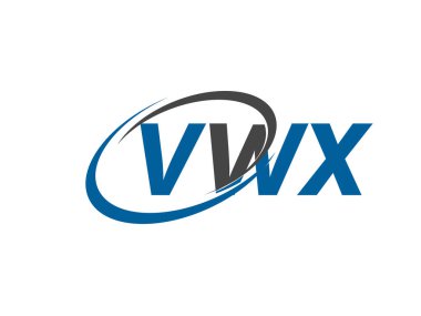 VWX yaratıcı logo tasarımı vektör çizimi