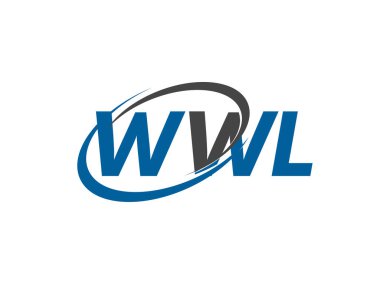 WWL yaratıcı logo tasarımı vektör çizimi