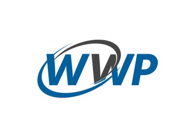 WWP yaratıcı logo tasarımı vektör çizimi