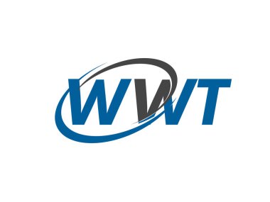 WWT yaratıcı logo tasarımı vektör çizimi