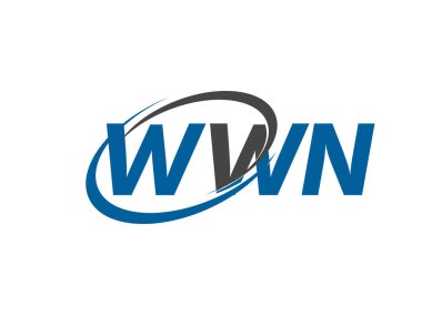 WWN yaratıcı logo tasarımı vektör çizimi