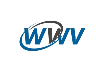 WWV yaratıcı logo tasarımı vektör çizimi