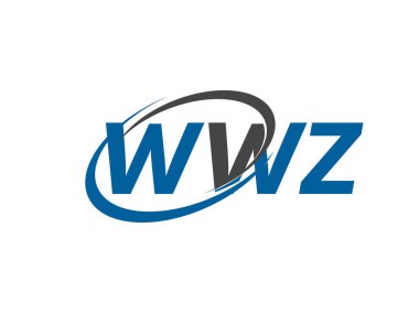 WWZ yaratıcı logo tasarımı vektör çizimi