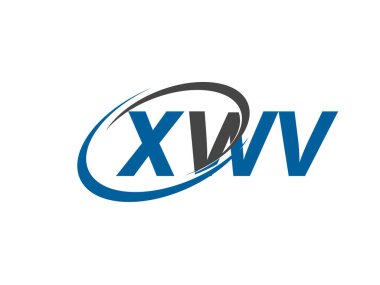 XWV yaratıcı logo tasarımı vektör çizimi