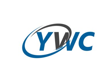 YWC yaratıcı logo tasarımı vektör çizimi