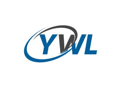 YWL yaratıcı logo tasarımı vektör çizimi