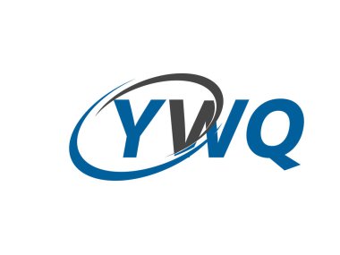 YWQ yaratıcı logo tasarımı vektör çizimi