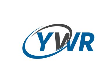 YWR yaratıcı logo tasarımı vektör çizimi