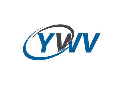 YWV yaratıcı logo tasarımı vektör çizimi