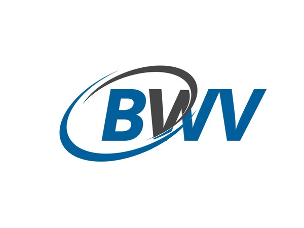 Bwv Twórcze Logo Projekt Wektor Ilustracja — Wektor stockowy