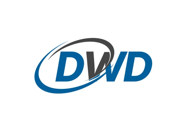 Dwd Kreativní Logo Design Vektorové Ilustrace — Stockový vektor