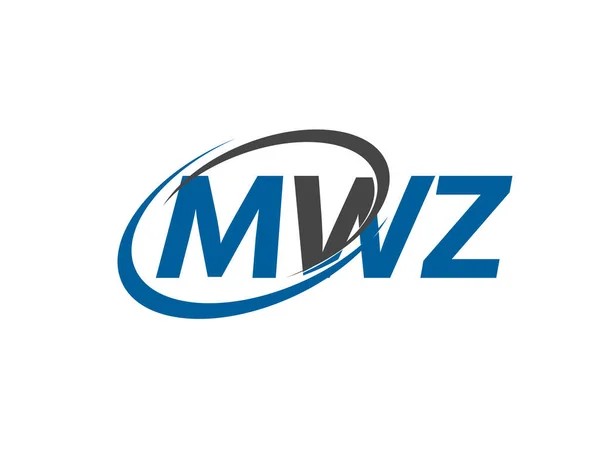 Mwz Kreatives Logo Design Vektor Illustration — Stockvektor