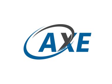 AXE yaratıcı logo tasarımı vektör çizimi