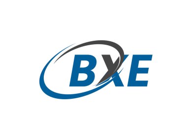 BXE yaratıcı logo tasarımı vektör çizimi