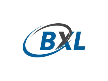 BXL yaratıcı logo tasarımı vektör çizimi