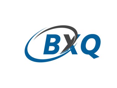 BXQ yaratıcı logo tasarımı vektör çizimi
