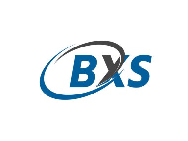 BXS yaratıcı logo tasarımı vektör çizimi