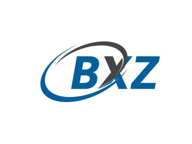 BXZ yaratıcı logo tasarımı vektör çizimi