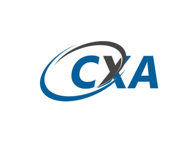 CXA yaratıcı logo tasarımı vektör çizimi