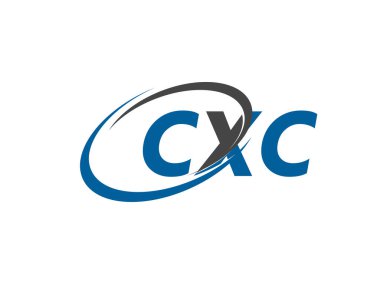 CXC yaratıcı logo tasarımı vektör çizimi
