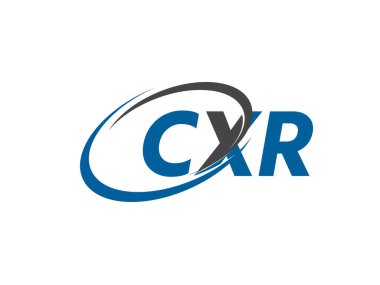 CXR yaratıcı logo tasarımı vektör çizimi