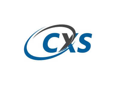 CXS yaratıcı logo tasarımı vektör çizimi