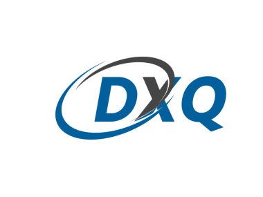 DXQ yaratıcı logo tasarımı vektör çizimi