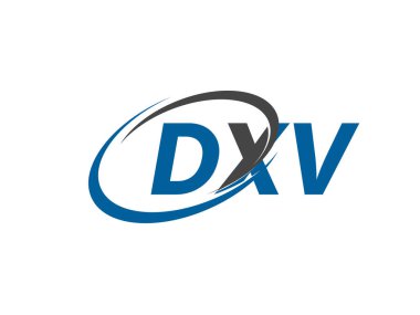 DXV yaratıcı logo tasarımı vektör çizimi