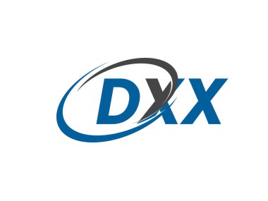DXXX yaratıcı logo tasarımı vektör çizimi