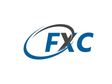 FXC yaratıcı logo tasarımı vektör çizimi