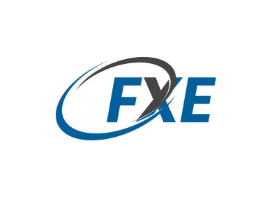 FXE yaratıcı logo tasarımı vektör çizimi