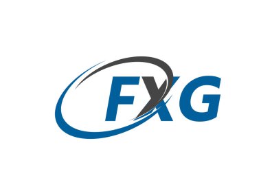 FXG yaratıcı logo tasarımı vektör çizimi