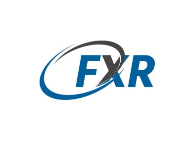 FXR yaratıcı logo tasarımı vektör çizimi