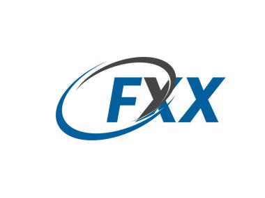 FXX yaratıcı logo tasarımı vektör çizimi