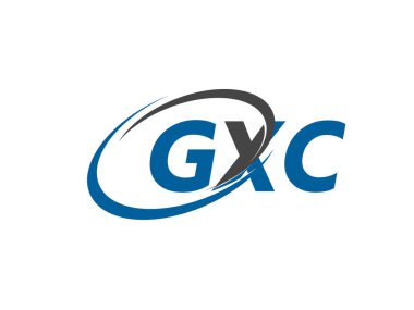 GXC yaratıcı logo tasarımı vektör çizimi