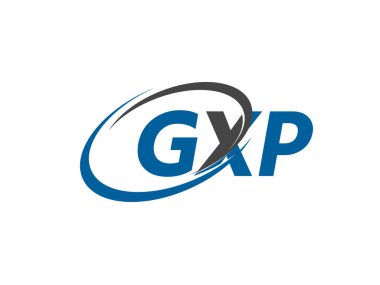 GXP yaratıcı logo tasarımı vektör çizimi