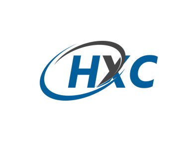 HXC yaratıcı logo tasarımı vektör çizimi
