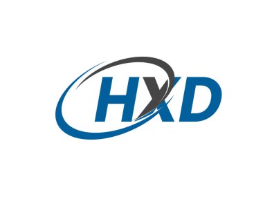 HXD yaratıcı logo tasarımı vektör çizimi