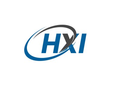HXI yaratıcı logo tasarımı vektör çizimi