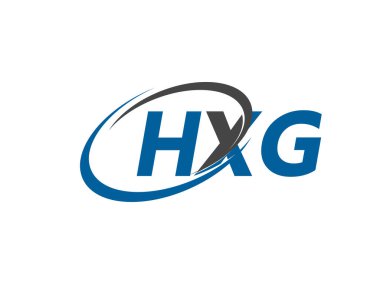 HXG yaratıcı logo tasarımı vektör çizimi
