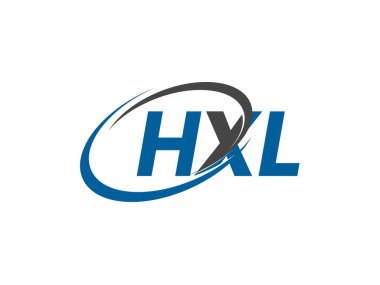 HXL yaratıcı logo tasarımı vektör çizimi