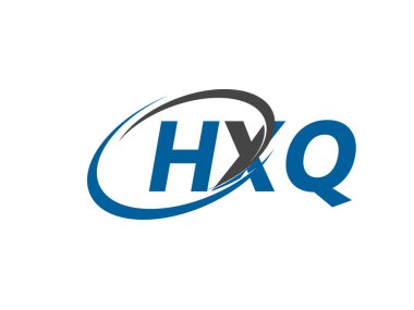 HXQ yaratıcı logo tasarımı vektör çizimi