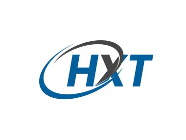HXT yaratıcı logo tasarımı vektör çizimi