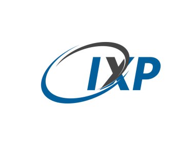 IXP yaratıcı logo tasarımı vektör çizimi