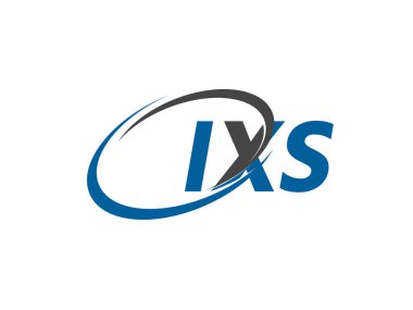 IXS yaratıcı logo tasarımı vektör çizimi