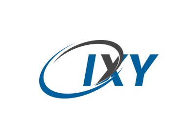 IXY yaratıcı logo tasarımı vektör çizimi