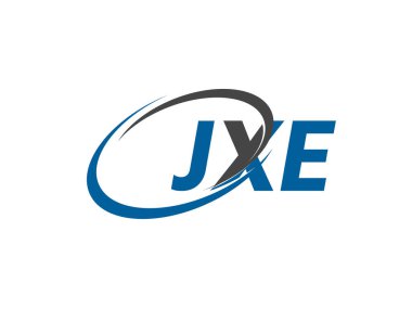 JXE yaratıcı logo tasarımı vektör çizimi
