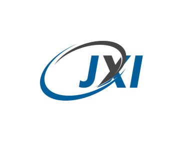 JXI yaratıcı logo tasarımı vektör çizimi